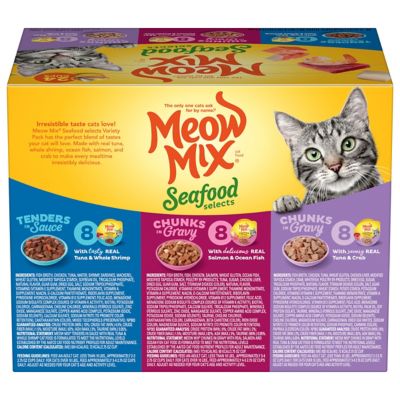 Image showing  Seafood Selects Wet Cat Food Variety pk., 24 Cups, 2.75 Oz.