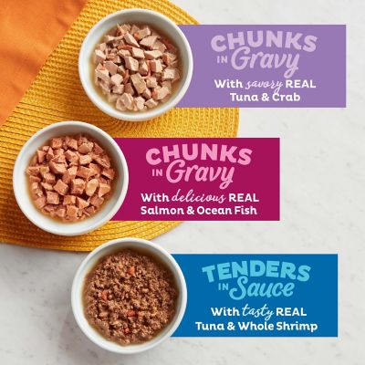 Image showing  Seafood Selects Wet Cat Food Variety pk., 24 Cups, 2.75 Oz.