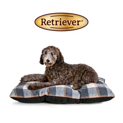 Image showing  Tufted Pillow Pet Bed, Gray/Rust/Cream, 27 in. x 36 in.