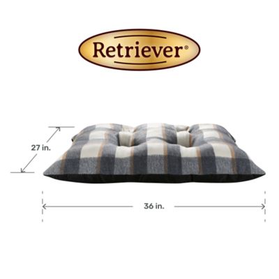 Image showing  Tufted Pillow Pet Bed, Gray/Rust/Cream, 27 in. x 36 in.
