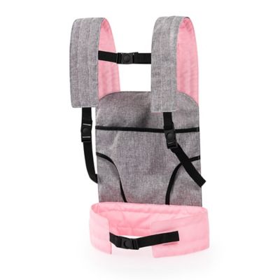 Image showing  Dolls: Carrier Modern Design - Grey, Pink, Butterfly - Fits Dolls Up to 18 in., 62233AA