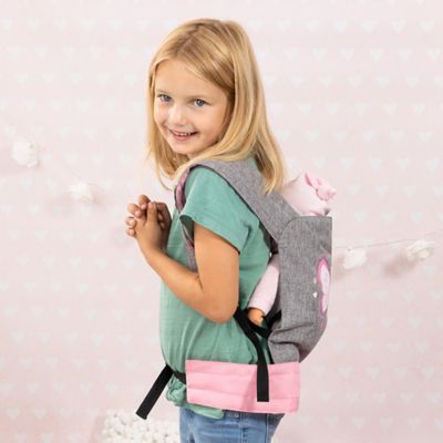 Image showing  Dolls: Carrier Modern Design - Grey, Pink, Butterfly - Fits Dolls Up to 18 in., 62233AA