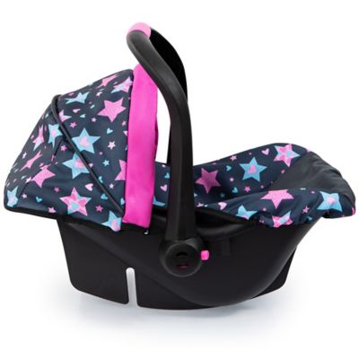 Image showing  Dolls: Car Seat - Turquoise, Pink, Stars - Fits Dolls Up to 18 in., 67906AA