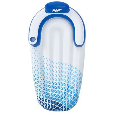 Image showing  Hydro Force: Indigo Wave Pool Lounge 72 in. x 42 in. - Bestway Inflatable, Pool Accessory, 43533E