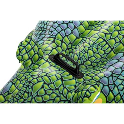Image showing  Buddy Croc Ride-On - Inflatable Crocodile, 60 in. x 28 in. - Bestway, Kids Pool Accessory, 41477E