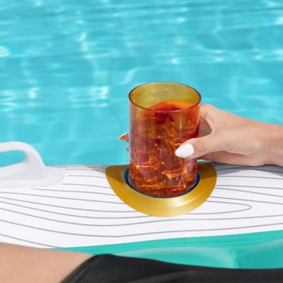 Image showing  Vacation Yacht Lounge - 7 ft.1 in. x 46 in. - White & Green, Bestway, 43650E