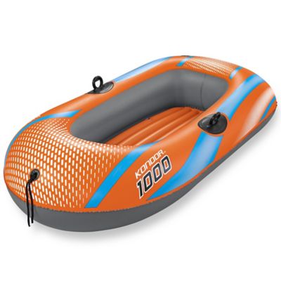 H2OGO! Kondor 1000 Raft - 4 ft.11 in. x 33 in. - Kids & Teens, Orange & Blue, 120 lb. Weight Capacity, 61136E