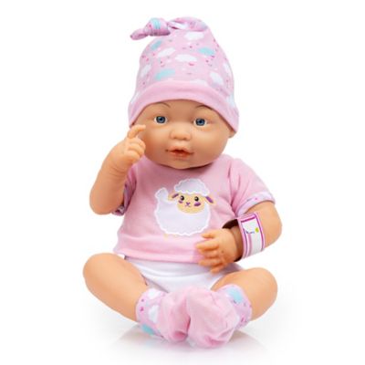Image showing  Dolls: New Born Baby - Pink, Sheep - with Outfit & Accessories, 15 in. (38Cm), 93600AA