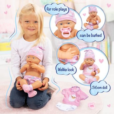 Image showing  Dolls: New Born Baby - Pink, Sheep - with Outfit & Accessories, 15 in. (38Cm), 93600AA