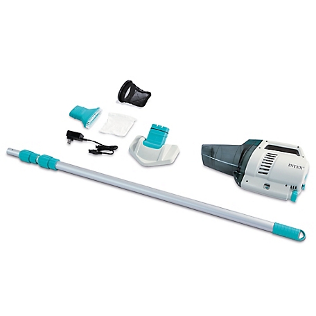 Intex Pool Vacuum - (28627E) Pool Cleaning Accessory, Includes 110 in. Lightweight Aluminum Pole