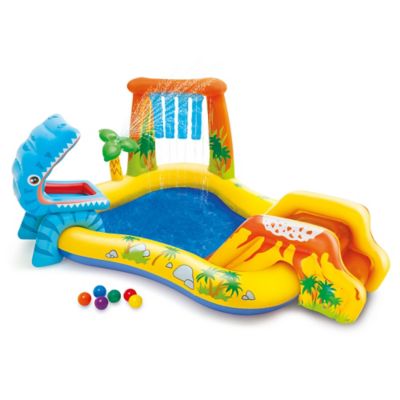 Intex Dinosaur Inflatable Play Center - Kids Waterslide Playground, 57444EP