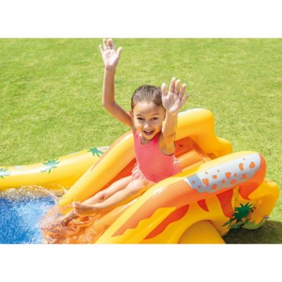 Image showing  Dinosaur Inflatable Play Center - Kids Waterslide Playground, 57444EP