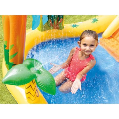 Image showing  Dinosaur Inflatable Play Center - Kids Waterslide Playground, 57444EP