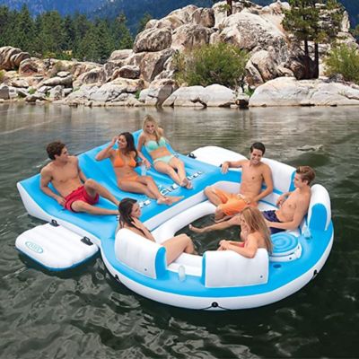 Image showing  Splash 'N Chill Island Inflatable Relaxation Lake Island Float