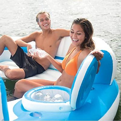 Image showing  Splash 'N Chill Island Inflatable Relaxation Lake Island Float