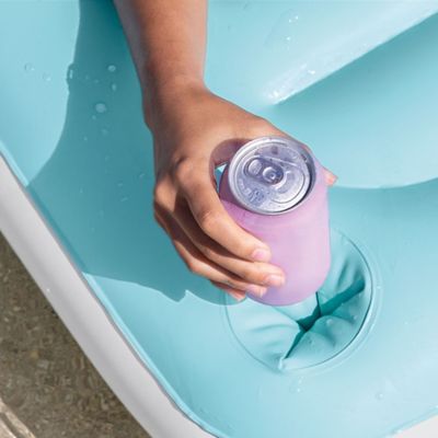 Image showing  Floating Water Lounge - (56289Ep) Teal & White Water & Pool Float, 56289EP