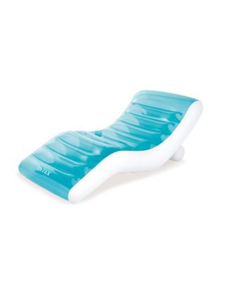 Image showing 6 th Intex Splash Lounge - (56874Ep) Teal & White Water & Pool Float, 56874EP