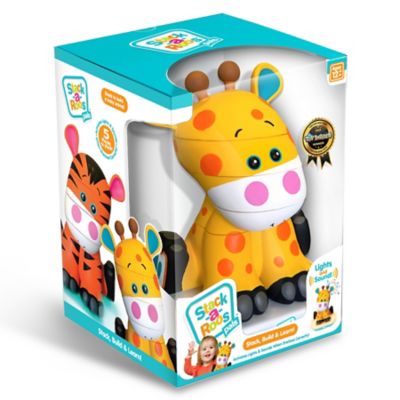 Stack-a-Roos Pals Baby Giraffe - Lights & Sounds, Ages 12+ Months, 5 pc. Stacking Animal Tower, 60001