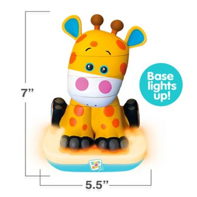 Image showing  Baby Giraffe - Lights & Sounds, Ages 12+ Months, 5 pc. Stacking Animal Tower, 60001