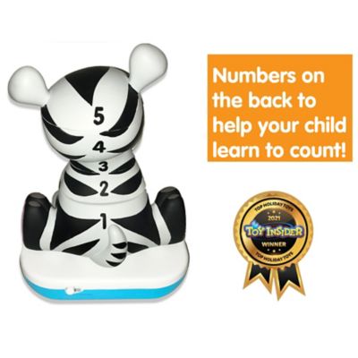 Image showing  Baby Zebra - Lights & Sounds, Ages 12+ Months, 5 pc. Stacking Animal Tower, 60002