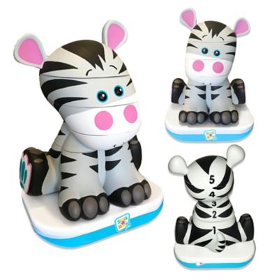 Image showing  Baby Zebra - Lights & Sounds, Ages 12+ Months, 5 pc. Stacking Animal Tower, 60002
