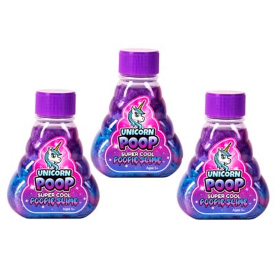 Image showing  Slime Unicorn Poop Slime Set, 5 oz. Bottles, Non-Toxic Multi-Color Glitter Poopie Slimes, 3-Pack