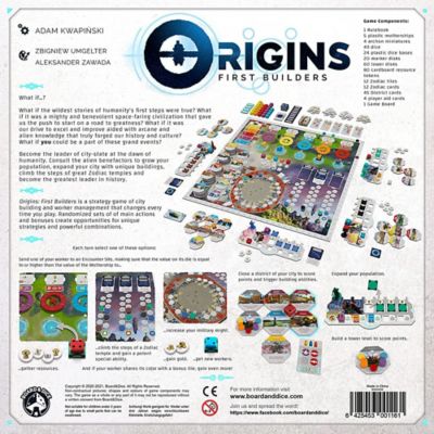 Image showing  Origins: First Builders - City Building Game, Board & Dice, Ages 14+, 1-4 Players, BND0058