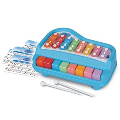 Image showing  Play Along Piano - 2-in-1 Paino & Xylophone, 8 Notes & Keys