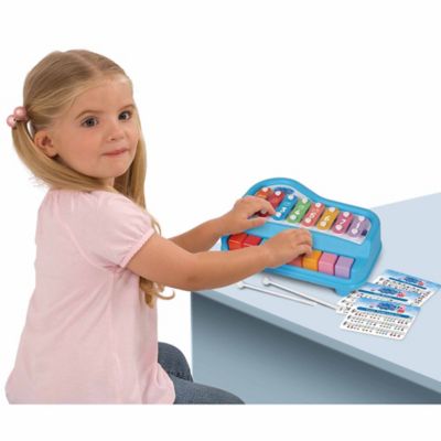 Image showing  Play Along Piano - 2-in-1 Paino & Xylophone, 8 Notes & Keys