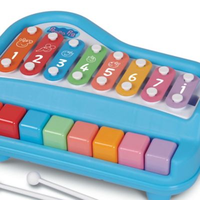 Image showing  Play Along Piano - 2-in-1 Paino & Xylophone, 8 Notes & Keys