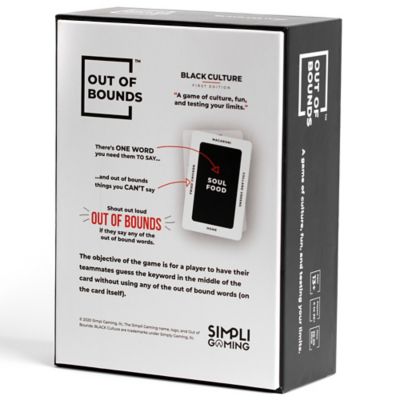 Image showing  Black Culture - First Edition - Fun Black Taboo Card Game 4+ Players Ages 13+, OB/BLK-01