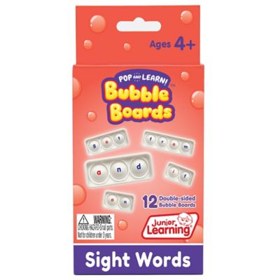 Junior Learning Sight Word Bubble Boards: Junior Learning Pop and Learn Game, JL712