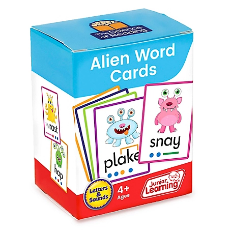 Junior Learning Alien Word Flashcards: the Science of Reading Supplementary Resources