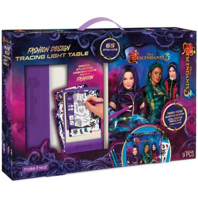 Disney Descendants 3: Fashion Design Tracing Light Table - 9 pc. Set, Make It Real, Sketchbook, 4253