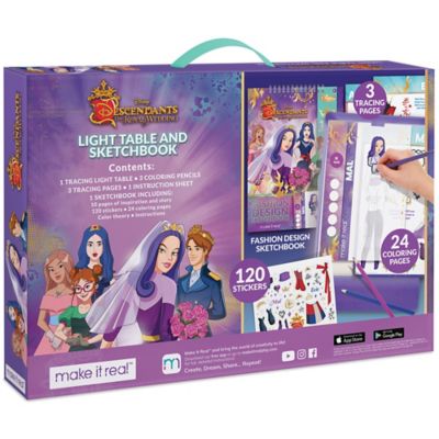 Image showing  Descendants Royal Wedding Light Table & Sketchbook - 9 pc. Set, Make It Real, 4257