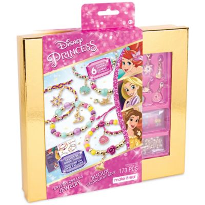 disney princess: crystal dreams jewelry kit - create 6 unique charm bracelets, make it real, 4381