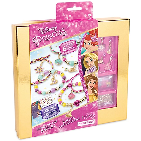 Disney Princess: Crystal Dreams Jewelry Kit - Create 6 Unique Charm Bracelets, Make It Real, 4381