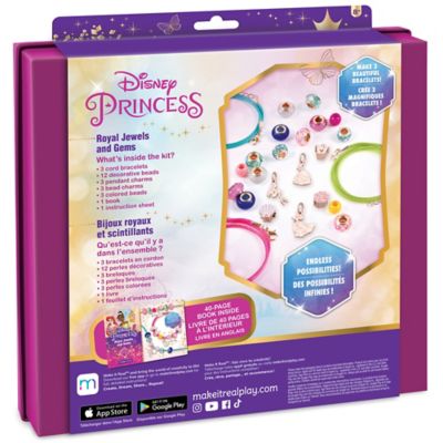 Image showing 1 th Disney Princess Royal Jewels and Gems Bracelet Kit, Create 3 Stunning Princess Bracelets, Make It Real, 26 pc.