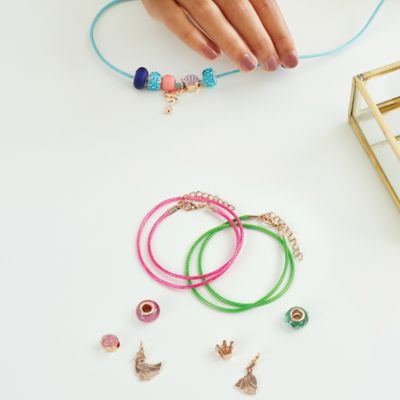 Image showing 7 th Disney Princess Royal Jewels and Gems Bracelet Kit, Create 3 Stunning Princess Bracelets, Make It Real, 26 pc.