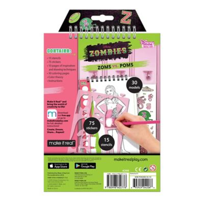 Image showing  Fashion Design Sketchbook - Make It Real, Includes 90 Stickers & Stencils, 4206