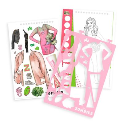 Image showing  Fashion Design Sketchbook - Make It Real, Includes 90 Stickers & Stencils, 4206