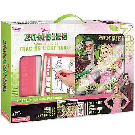 Disney: Zombies Fashion Design Tracing Light Table - 9 pc. Set, 4256