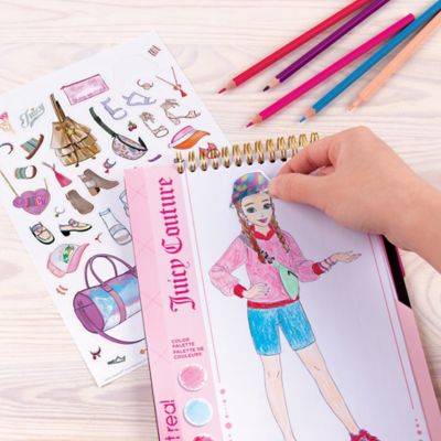 Image showing 5 th Juicy Couture Fashion Design Sketchbook - Make It Real, Includes 137 Stickers & Stencils, 4426