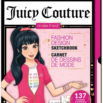 Image showing 7 th Juicy Couture Fashion Design Sketchbook - Make It Real, Includes 137 Stickers & Stencils, 4426