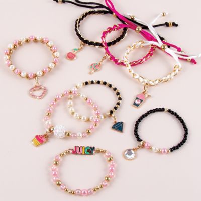 Image showing  Mini Pink and Precious Bracelets Kit, Create 8 Unique Charm Bracelets, Make It Real, 267 pc.