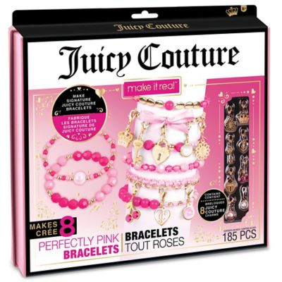 Juicy Couture Perfectly Pink Bracelets Kit - Create 8 Unique Charm Bracelets, Make It Real, 185 pc., 4413