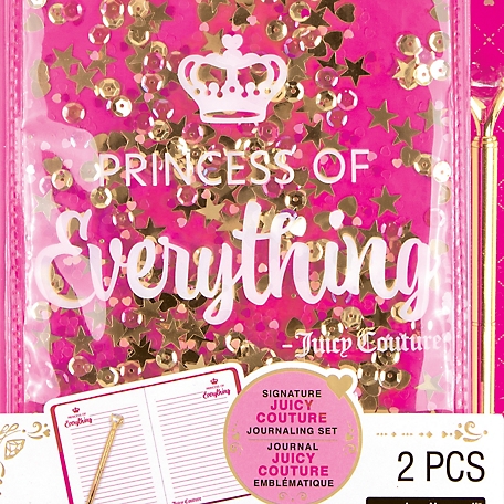 Juicy Couture Boxed Journal Pen Set - Princess of Everything, Pink