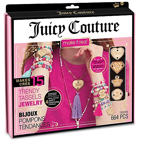 Juicy Couture Trendy Tassels Jewelry Kit - Create 15 pc. of Tassel Jewelry, Make It Real, 664 pc., 4415