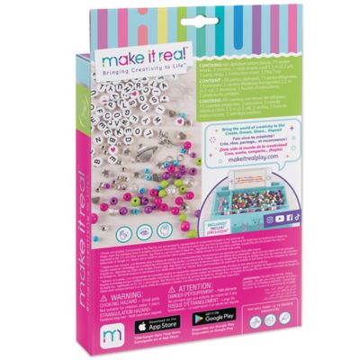 Image showing  Block 'N Rock Bracelets Kit, Create 4 Unique Letter Charm Bracelets, 147 pc.