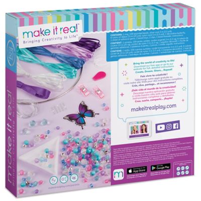 Image showing  DIY Dreamcatcher Kit, Purple Pink Blue Butterfly, All-in-One DIY Kit, 175 pc.